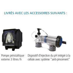 ELECTROLYSE ET RÉGULATION PH SCYLIA DUO 30   Jusqu' à 30 m3