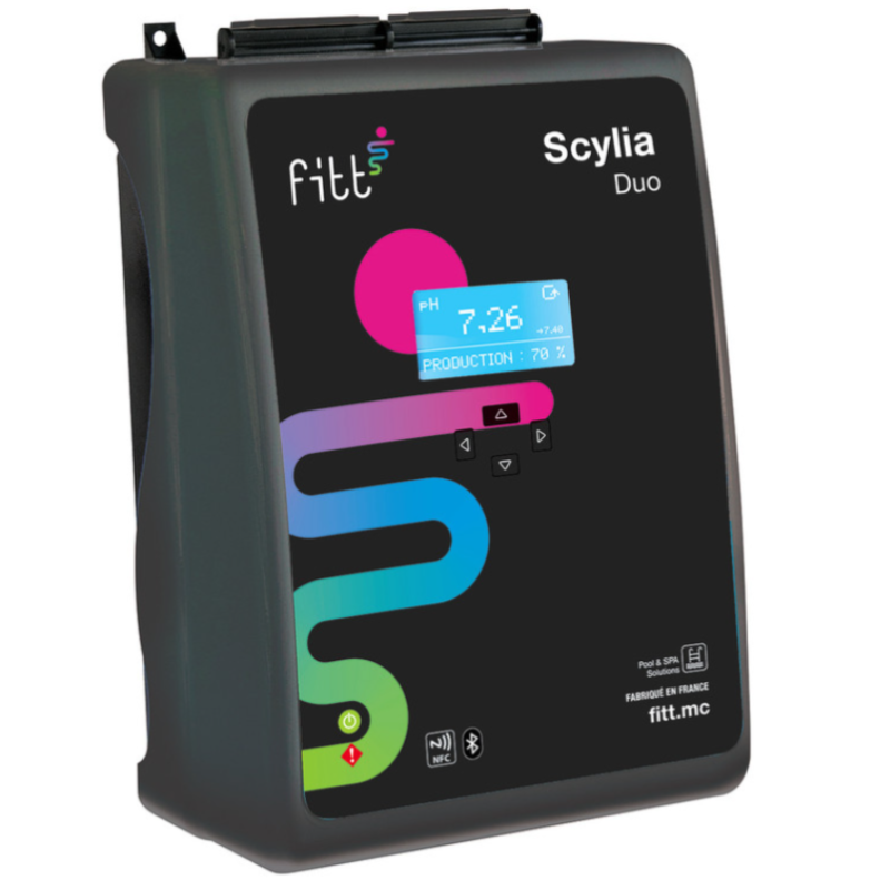 ELECTROLYSE ET RÉGULATION PH SCYLIA DUO 90  De 60 à 90 m3