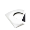 Cache vis Design béton, béton liner et coque Blanc