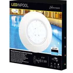 Projecteur plat 60 LED white ~12V(AC)/⎓20V(DC)/13W   PROJECTEUR PLAT LEDINPOOL