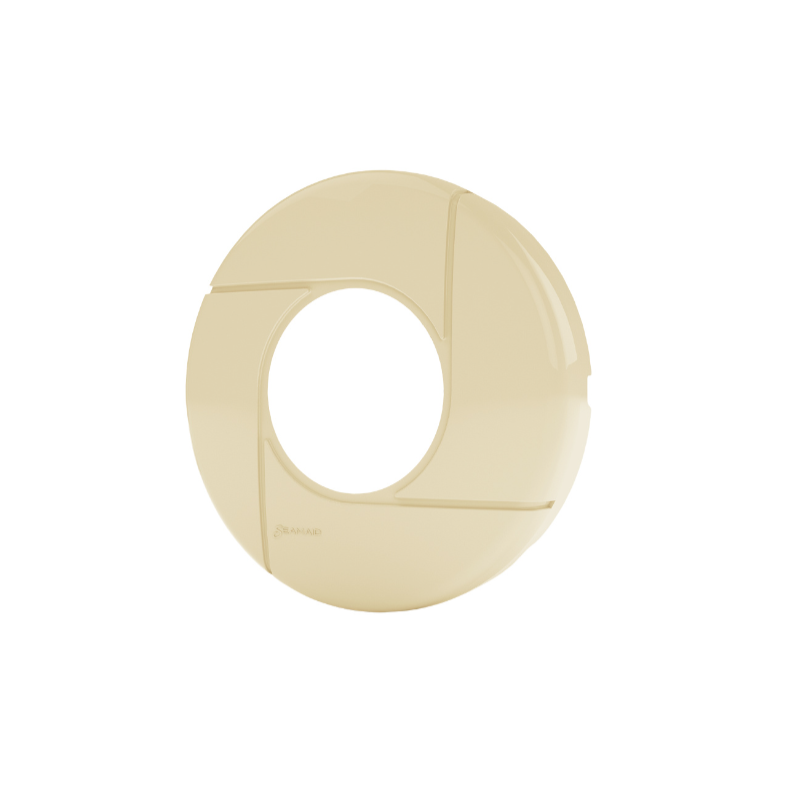 Enjoliveur prise balai rond - sable   Pour projecteur tubulaire