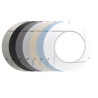 Couronne ASA blanche pour PROJECTEUR PLAT LEDINPOOL