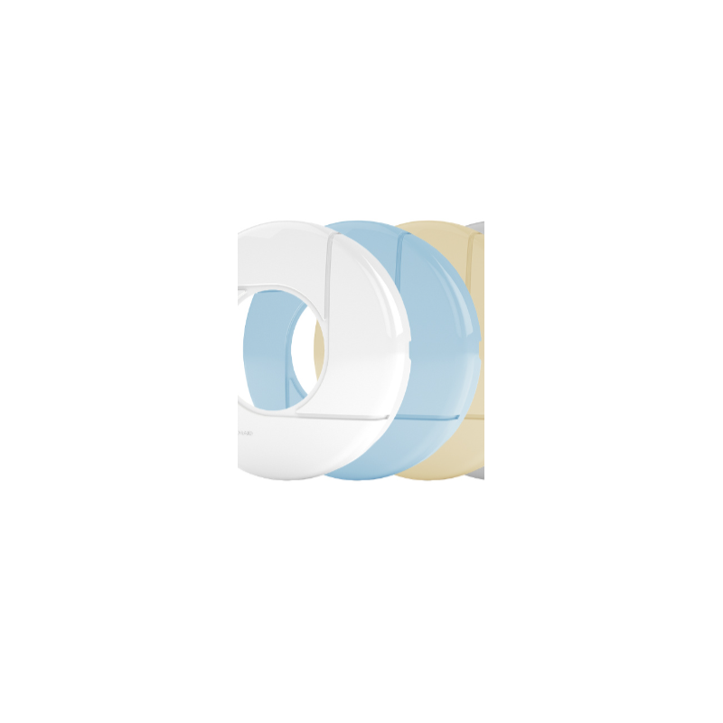 Enjoliveur prise balai rond - bleu clair  Pour projecteur tubulaire