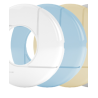 Enjoliveur prise balai rond - bleu clair  Pour projecteur tubulaire