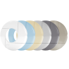 Enjoliveur prise balai rond - gris clair   Pour projecteur tubulaire