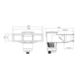 Skimmer DESIGN A600 BLANC (Weltico)