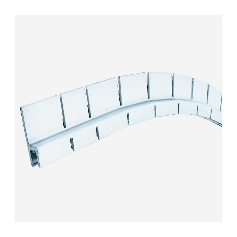 RAILS HUNG PVC    Forme libre 2M H46mm Rayon Supérieur à 600mm