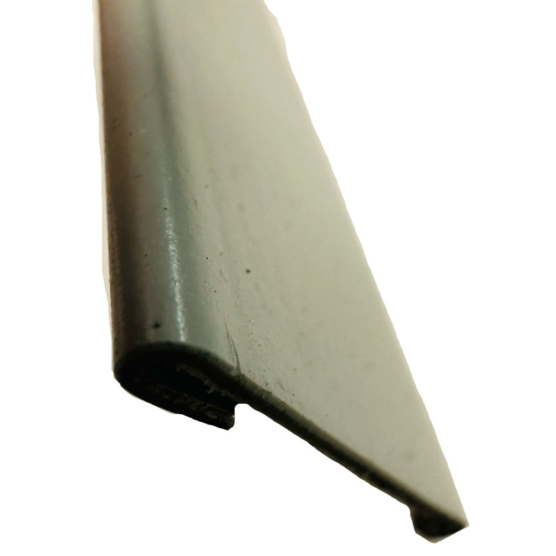 PROFILE COLAMINE PLAT PVC/METAL (Recourbé sur les cotés)   200X40MM