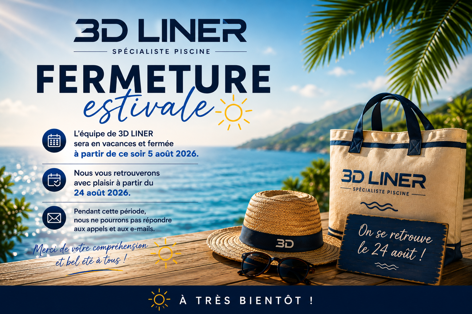 Fermeture d'été